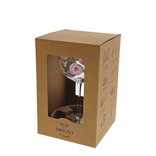 Peonies Copa Gin Glass