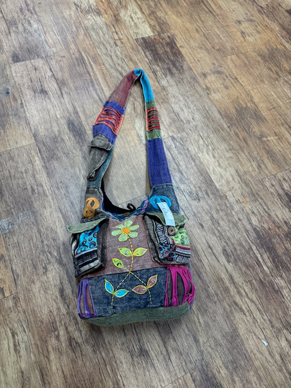 Fashion X Two Pocket Shoulder Bag