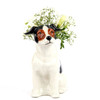 Quail Jack Russel Flower Vase Small
