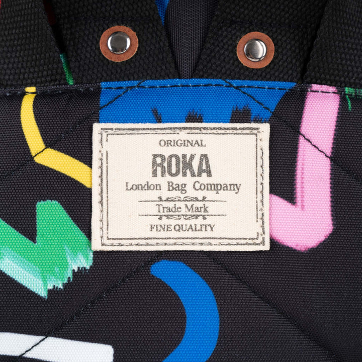 Roka Bantry B Small Scribble Print Canvas