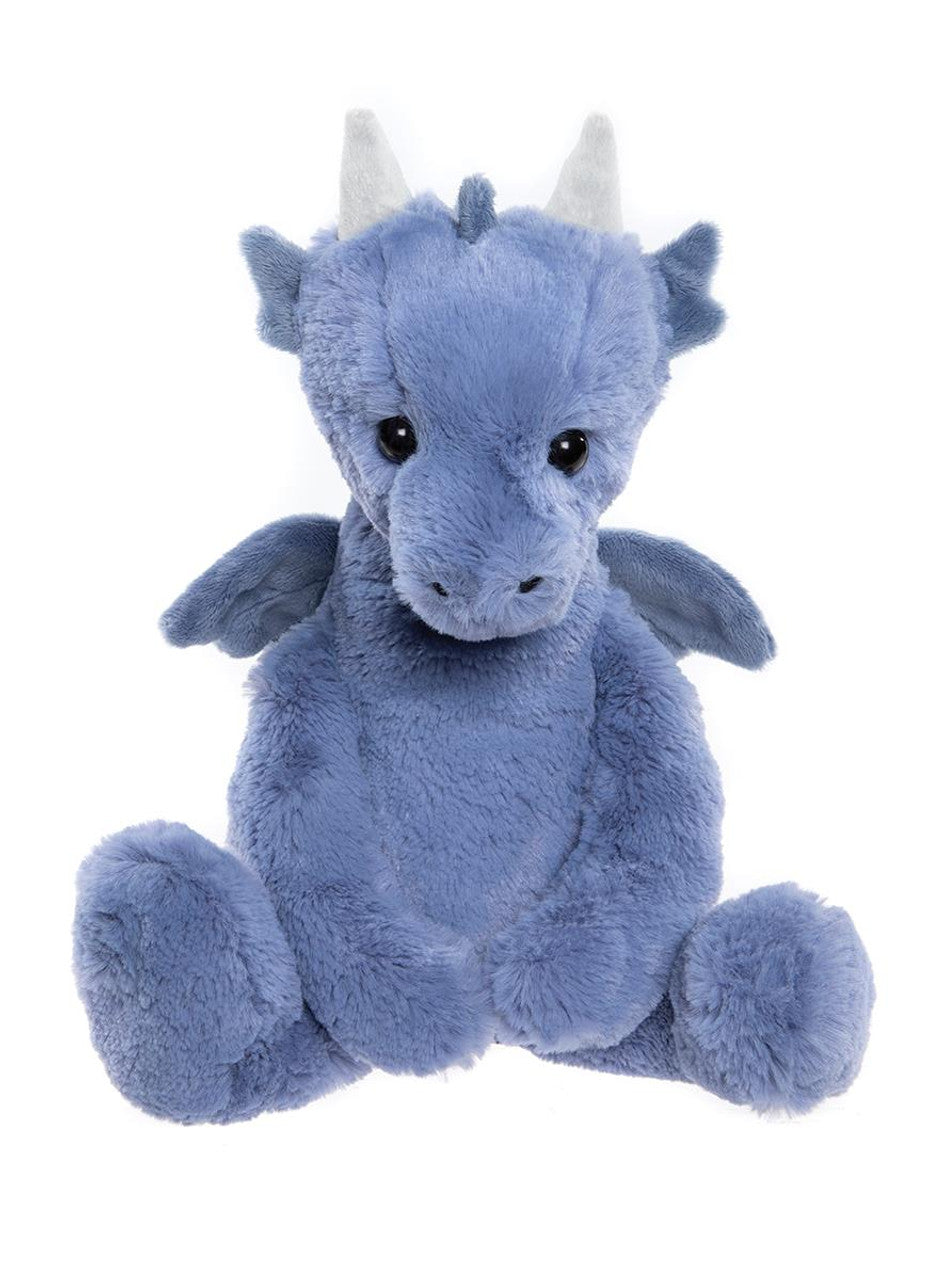 Charlie Bears Draco Dragon Denim Blue