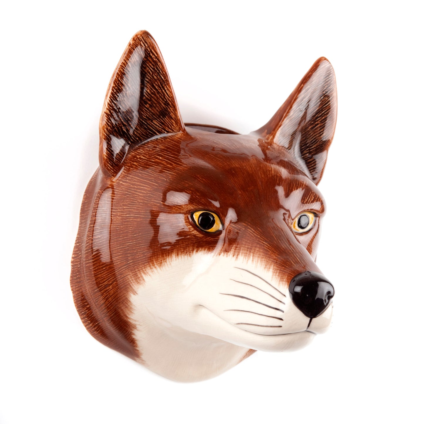 Quail Fox Large Wall Vase