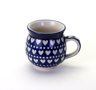 Polish Pottery Heart to Heart Mug