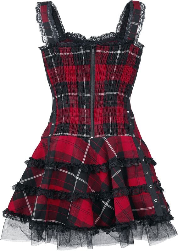 Hell Bunny Harley Tartan Dress Size MEDIUM