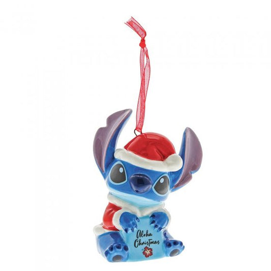 Disney Aloha Christmas Stitch Hanging Ornament