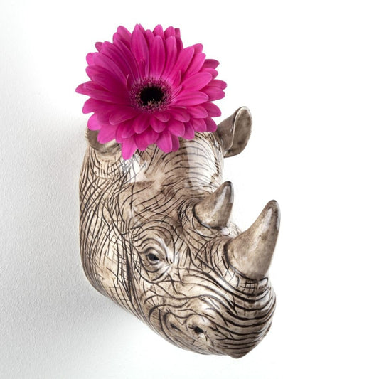 Quail Rhino Wall Vase