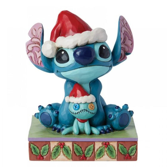 Jim shore Santa Stitch With Scrump Figurine