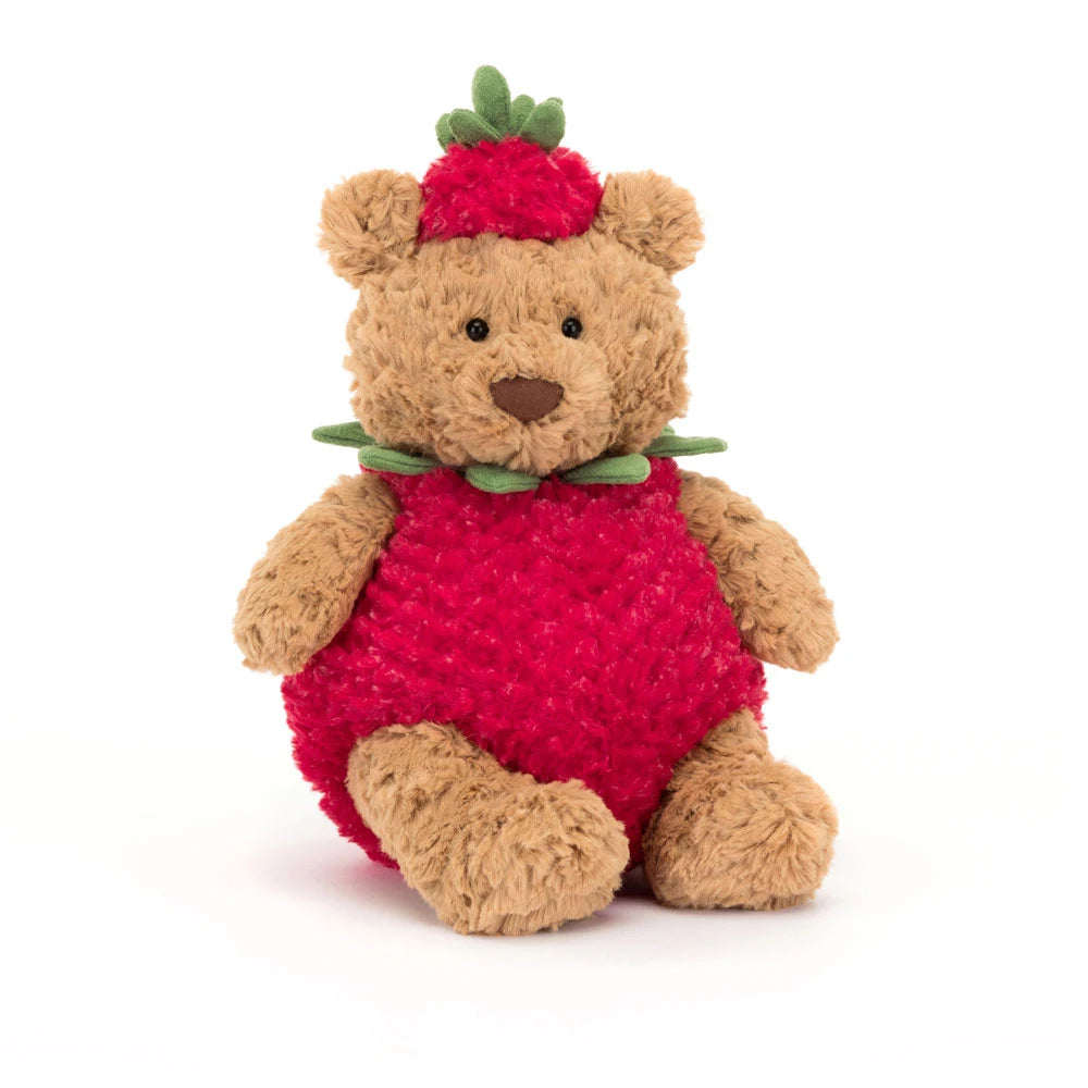 Jelllycat Bartholomew Bear Strawberry