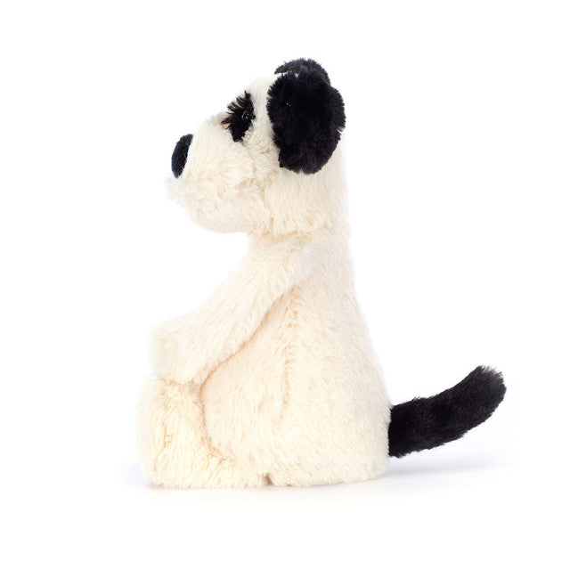 Jellycat Bashful Black And Cream Puppy Small