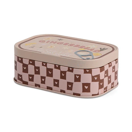 Gingerbread Tin Candle