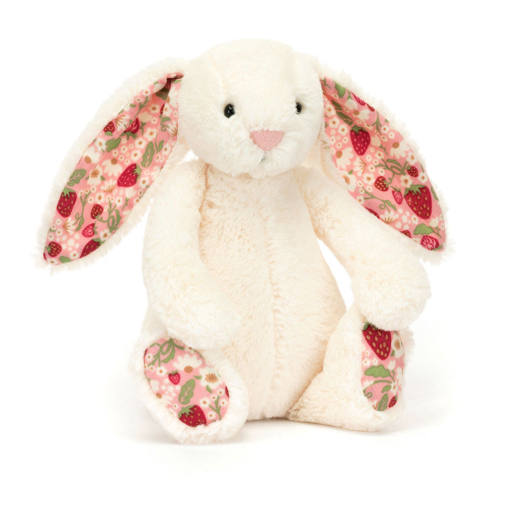 Jellycat Cream Blossom Bunny Berry Small