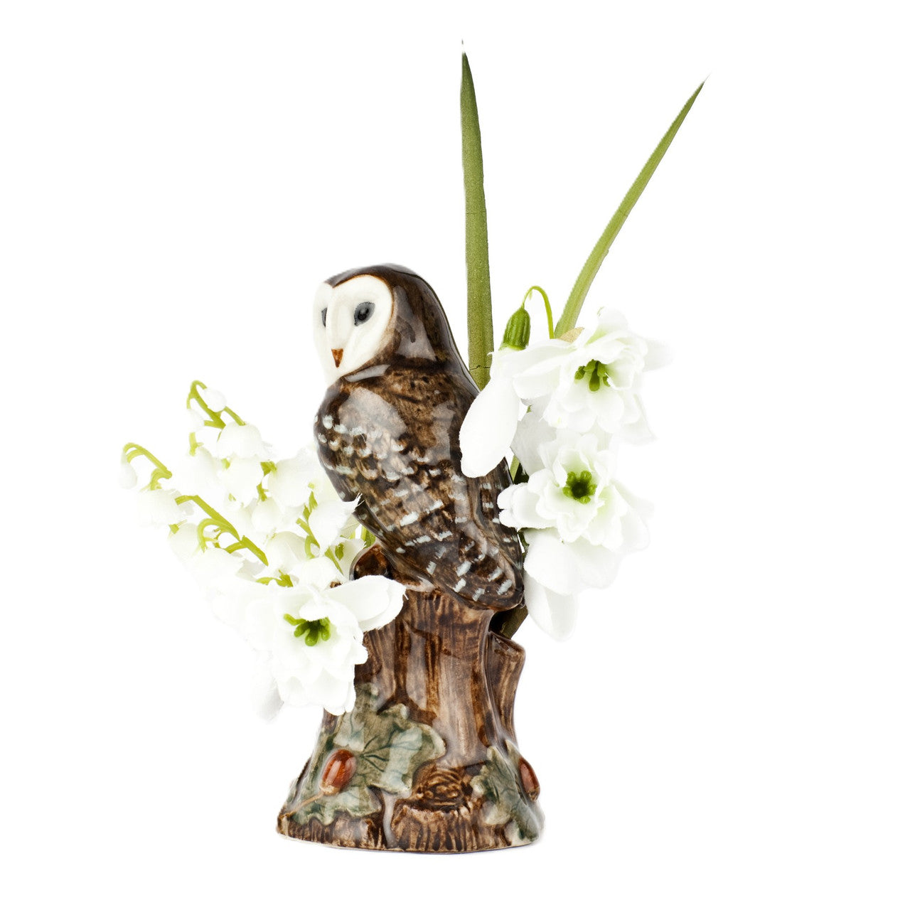 Quail Barn Owl Bud Vase