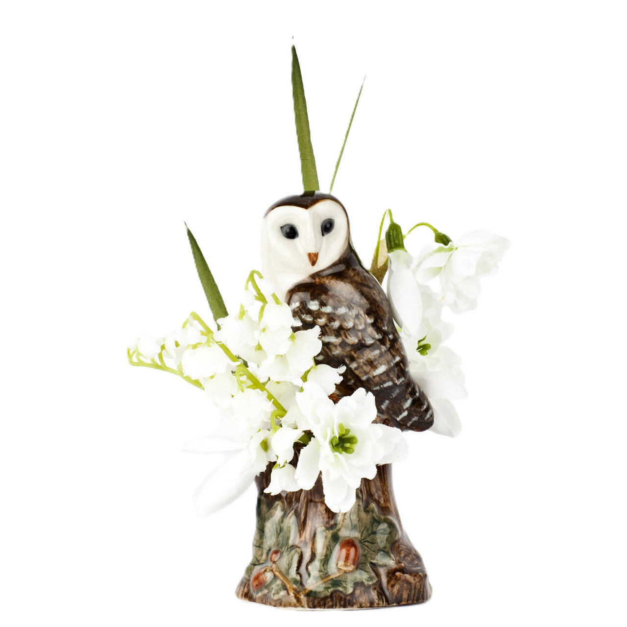 Quail Barn Owl Bud Vase
