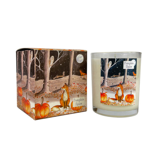 20cl Illustrated Wildlife Candle Pumpkin Spice