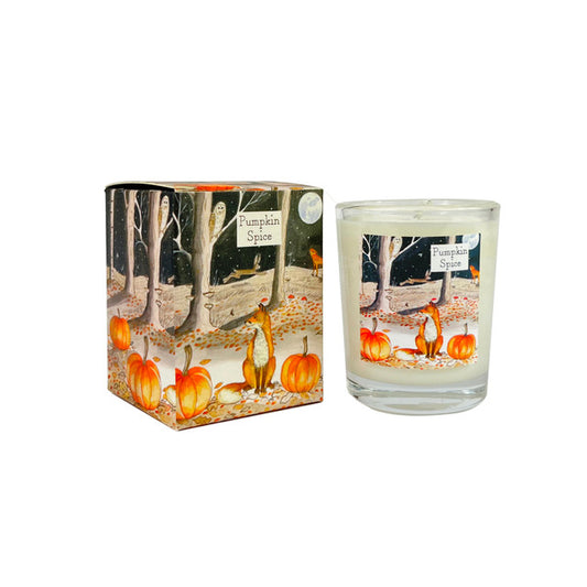 9cl Illustrated Wildlife Candle Pumpkin Spice