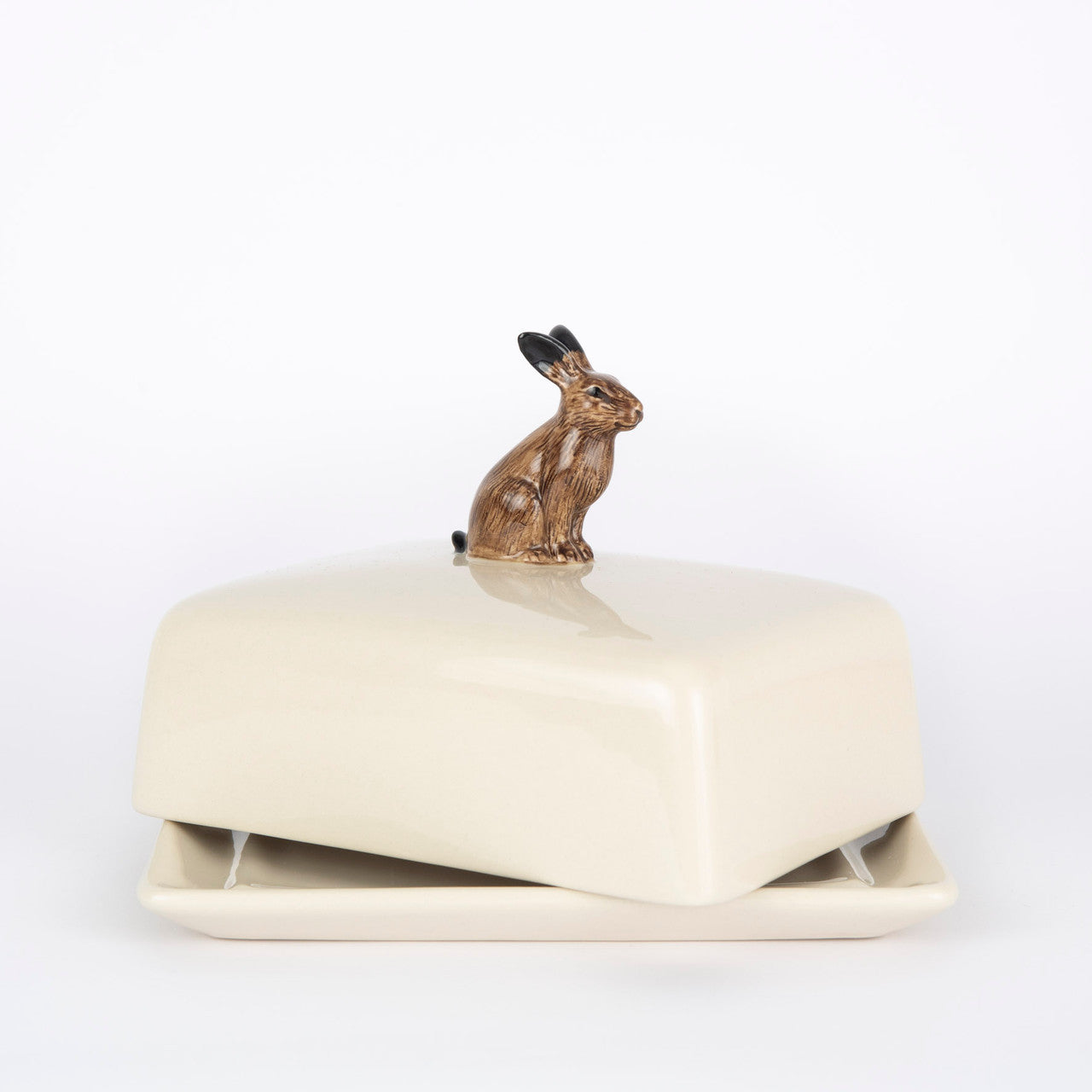Quail Hare Butter Dish