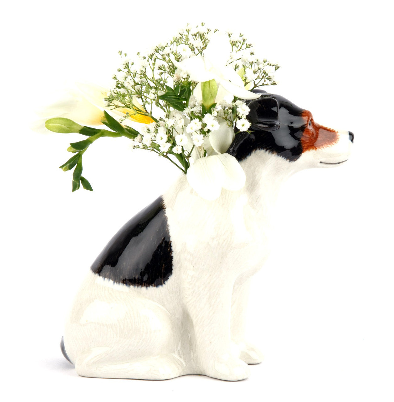 Quail Jack Russel Flower Vase Small