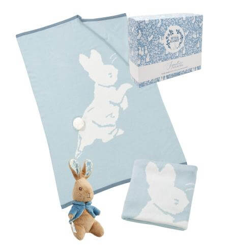 Peter Rabbit Signature Knitted Blanket And Soft Toy