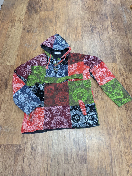 Fashion X Sun Print Hooded Jacket