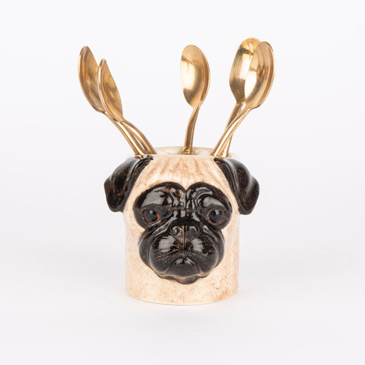 Quail Pug Fawn Mini Pot
