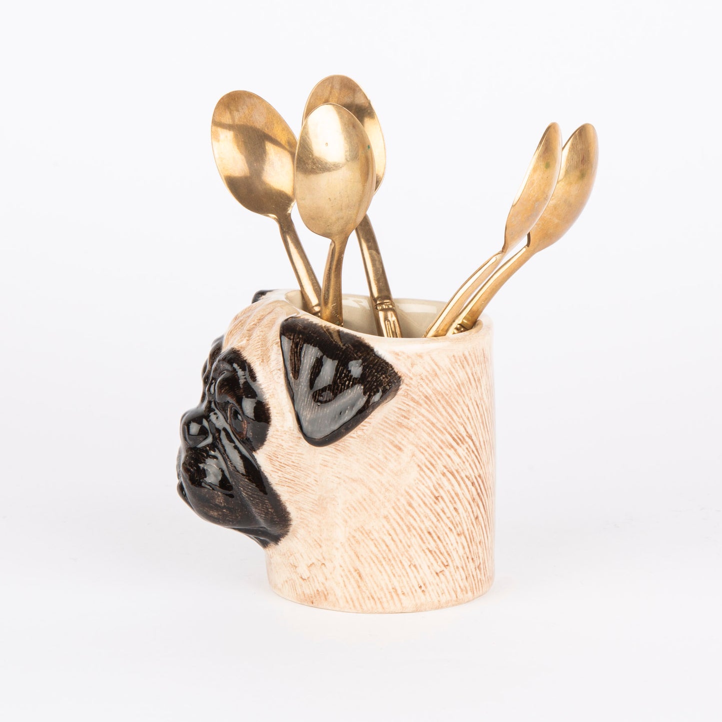 Quail Pug Fawn Mini Pot