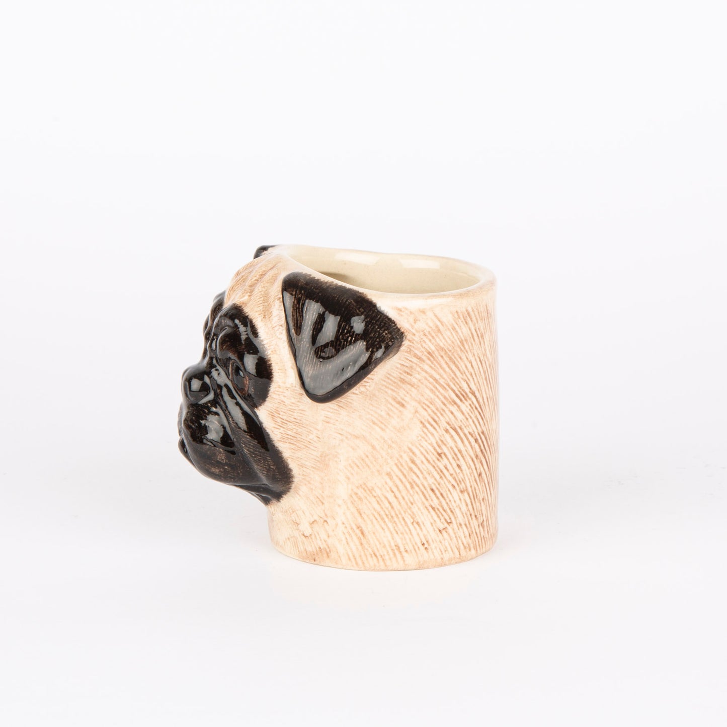 Quail Pug Fawn Mini Pot