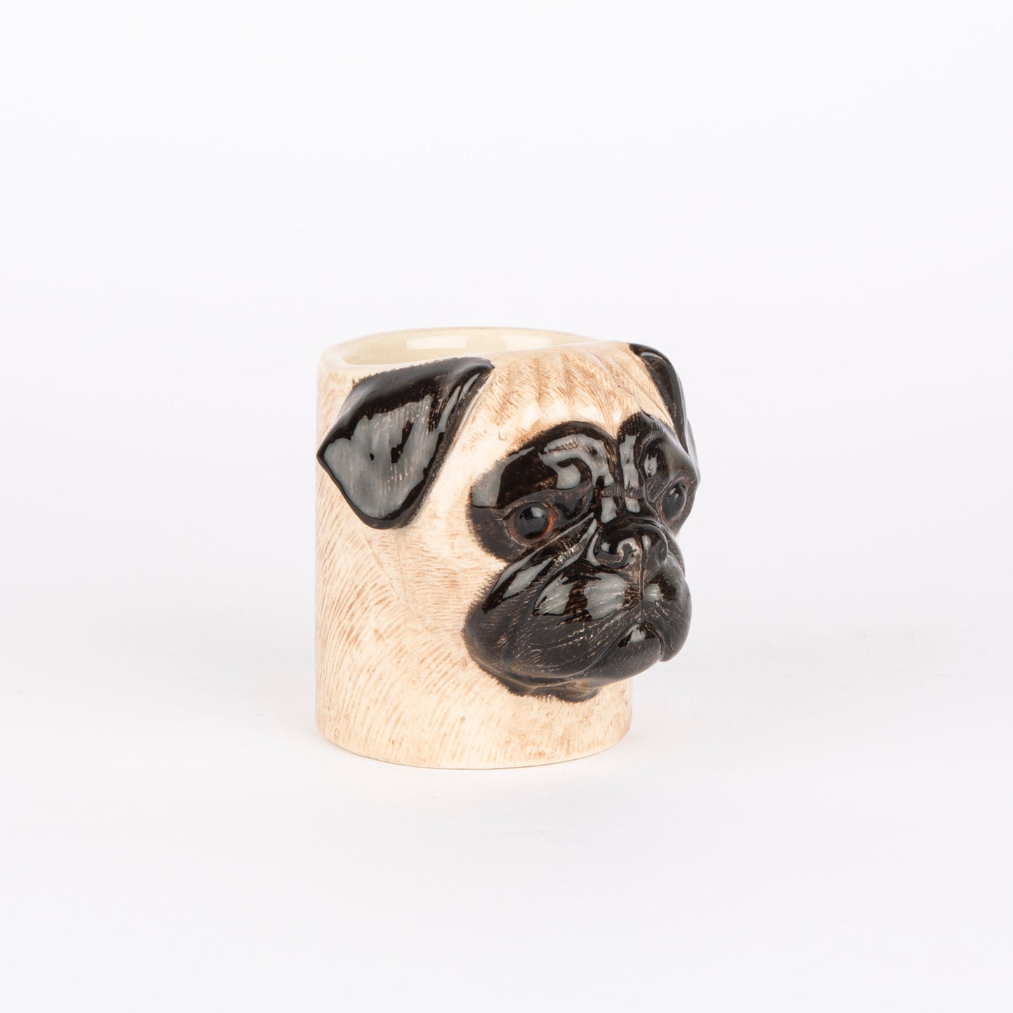 Quail Pug Fawn Mini Pot