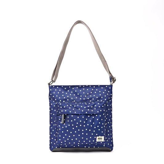 Roka Kennington B Canvas Navy Polka Dot
