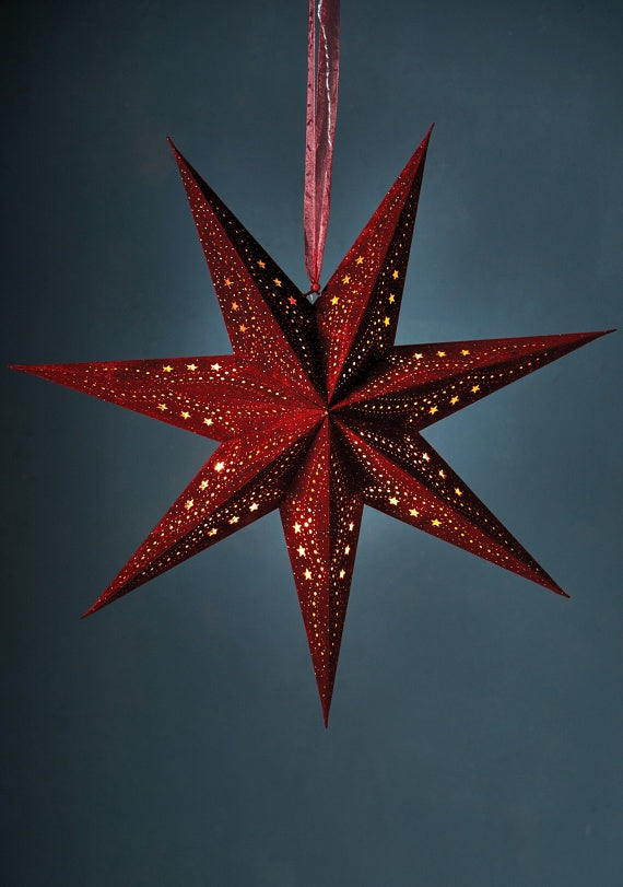 Star Lampshade - Red