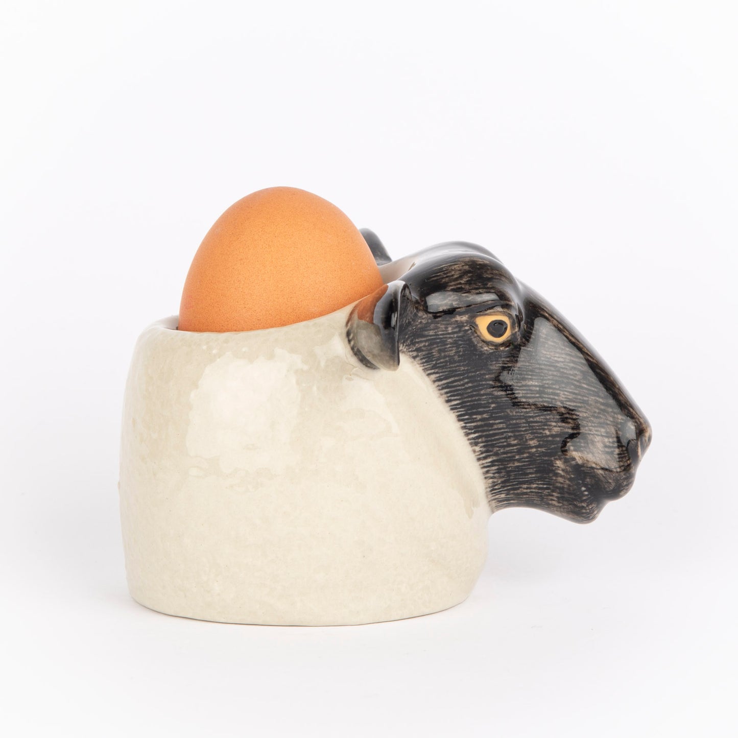 Quail Black Suffolk Sheep Face Egg Cup