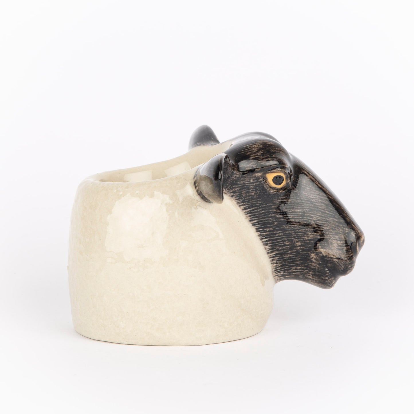Quail Black Suffolk Sheep Face Egg Cup