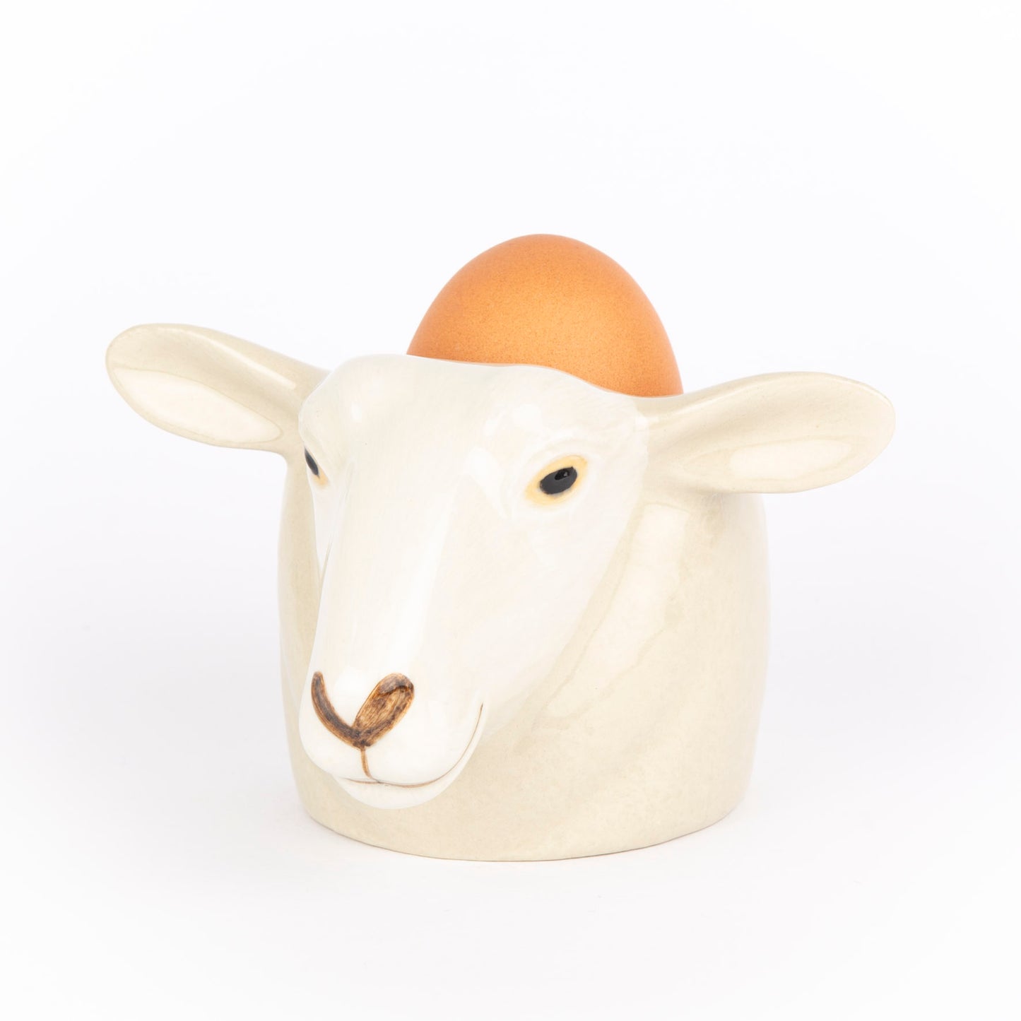 Quail White Suffolk Sheep Face Egg Cup