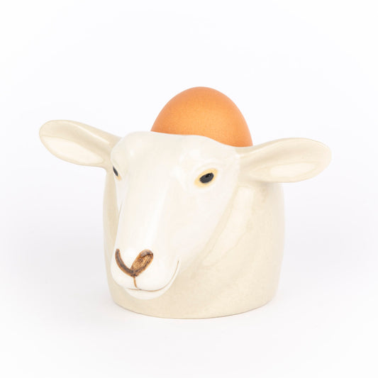 Quail White Suffolk Sheep Face Egg Cup