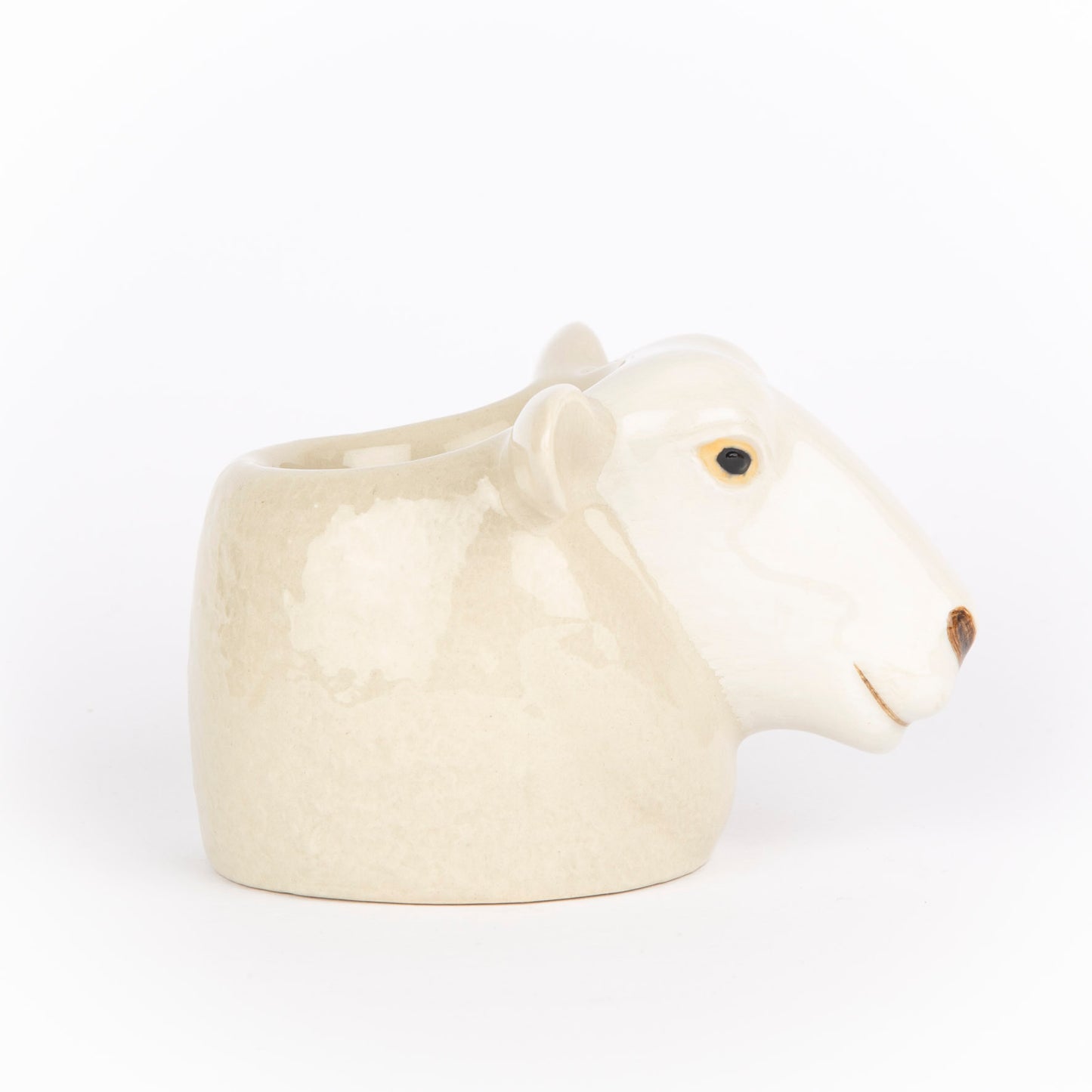Quail White Suffolk Sheep Face Egg Cup