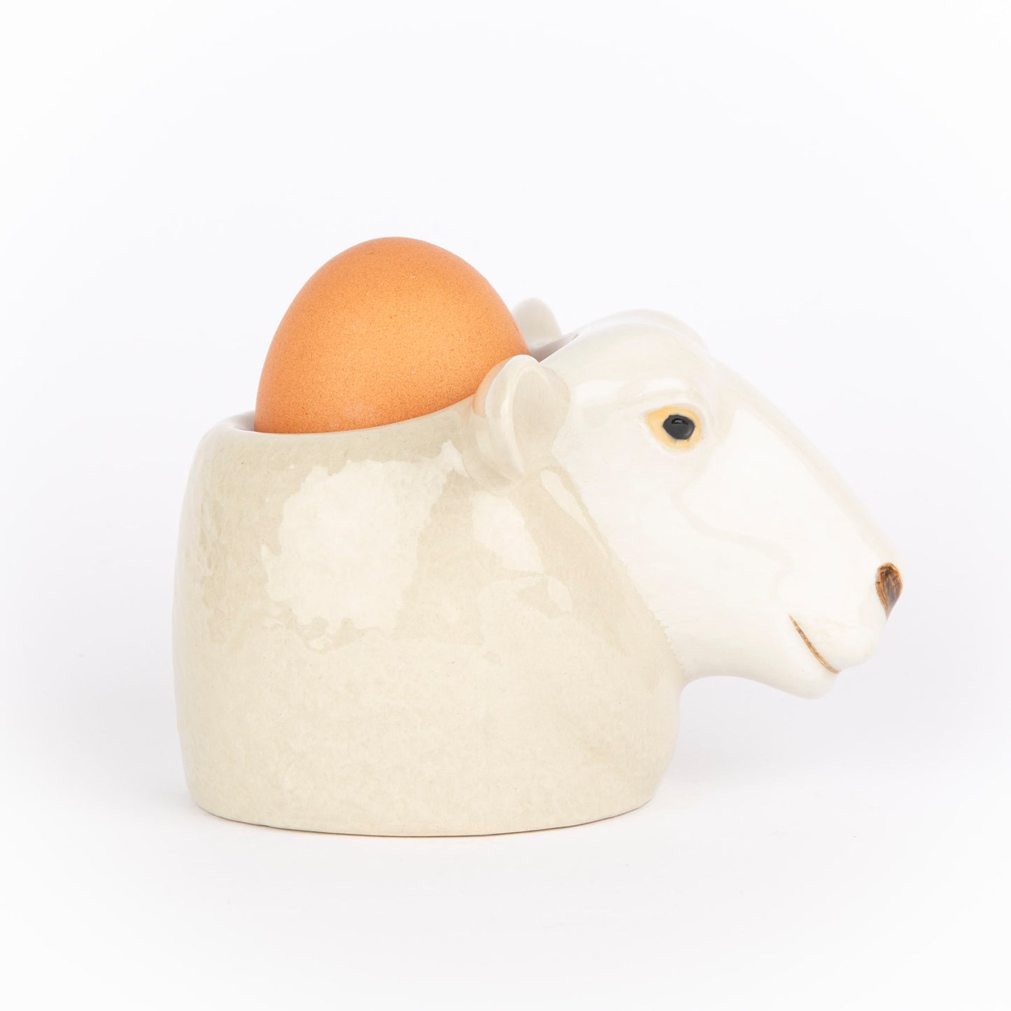 Quail White Suffolk Sheep Face Egg Cup