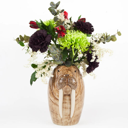 Quail Walrus Vase