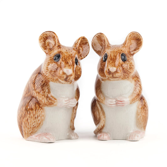 Quail Wood Mouse Salt And Pepper Shaker