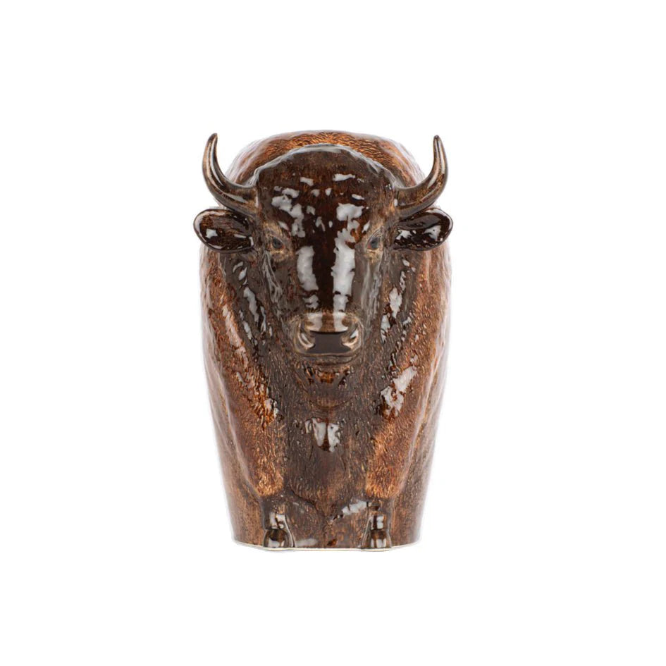 Quail Bison Vase