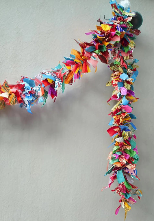 Recycled Sari Tinsel Garland Multi