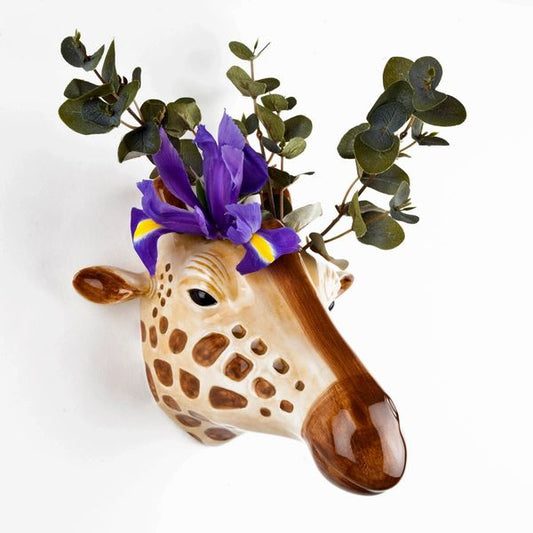Quail Giraffe Wall Vase