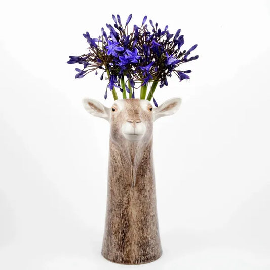 Quail Goat Vase