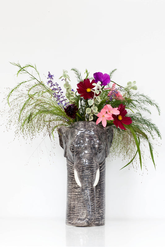 Quail Elephant Flower Vase