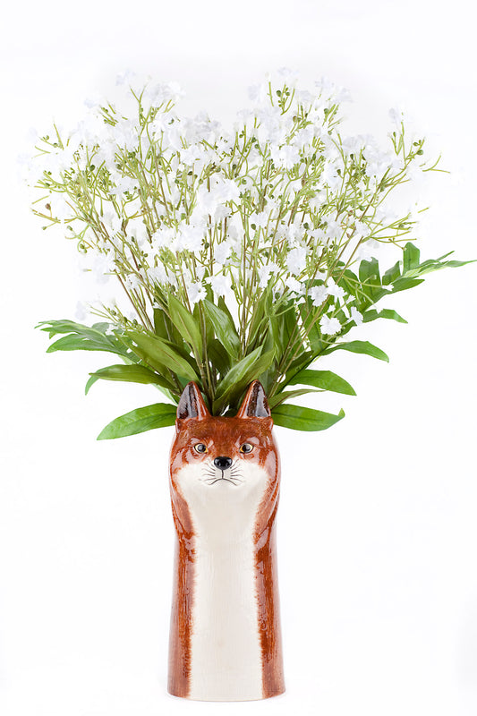 Quail Fox Flower Vase