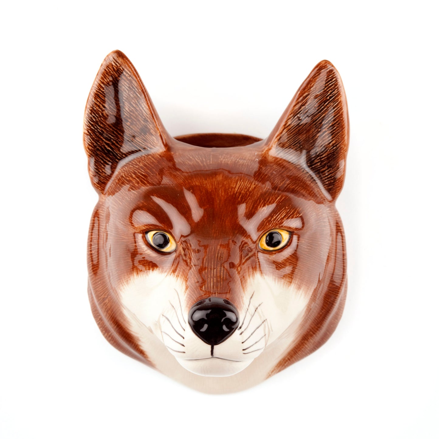 Quail Fox Large Wall Vase