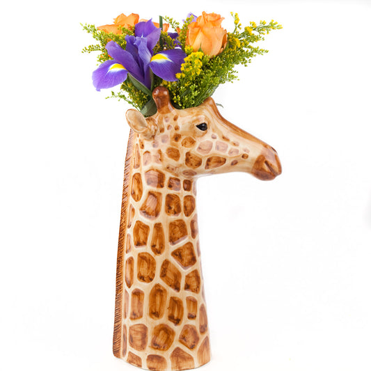 Quail Giraffe Flower Vase