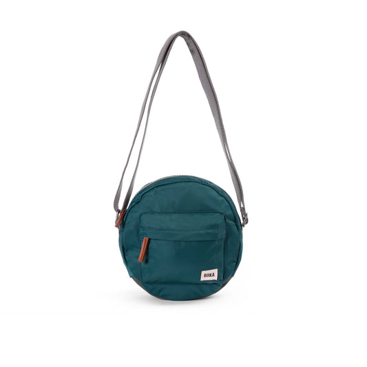 Roka Paddington B Small Crossbody Sustainable Nylon Teal