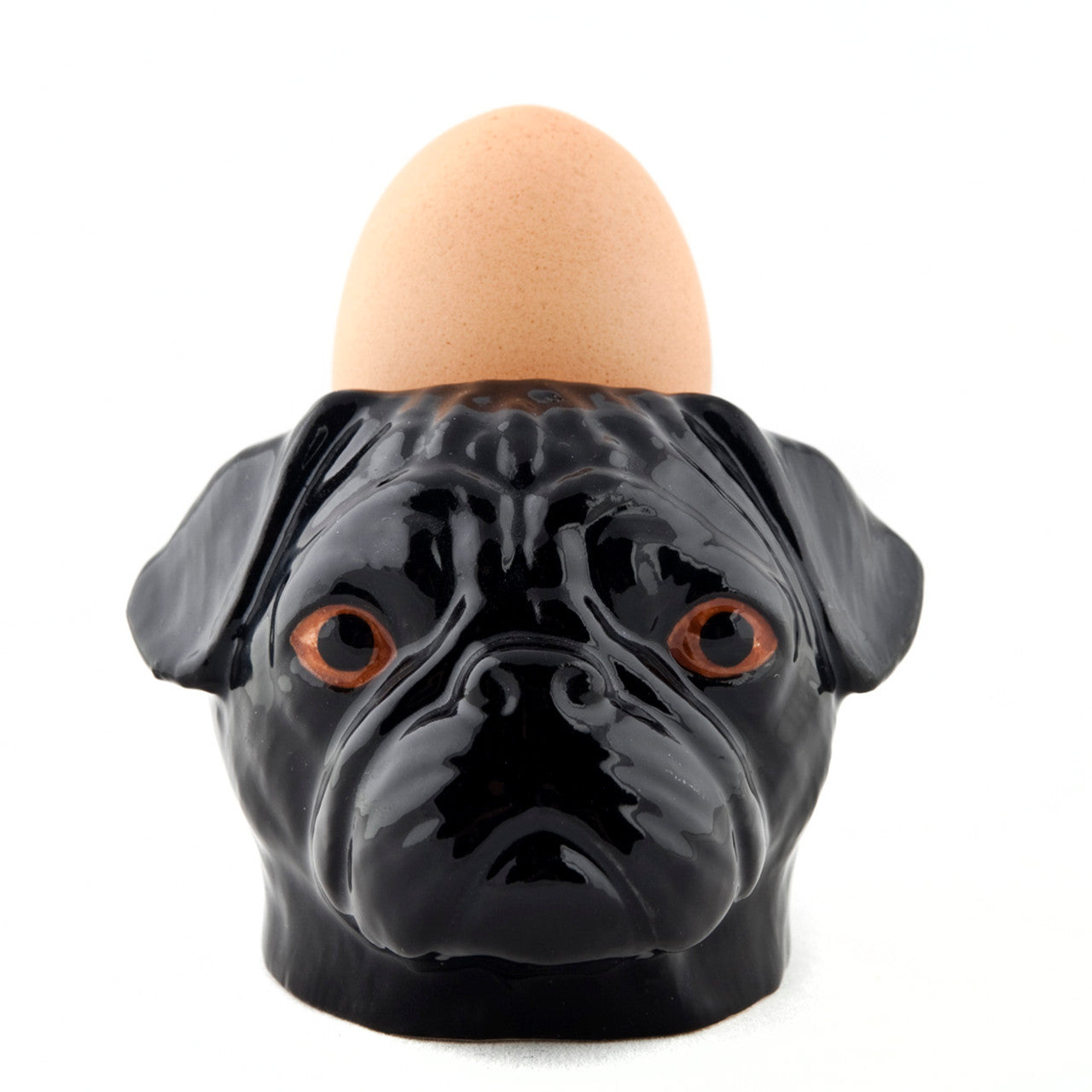 Quail Pug Black Egg Cup