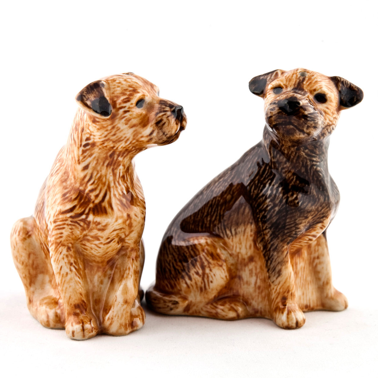 Quail Border Terrier Salt And Pepper Set