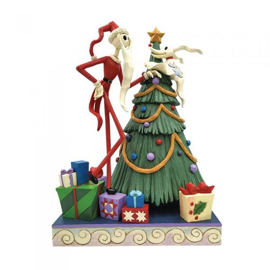 Santa Jack And Zero Figurine