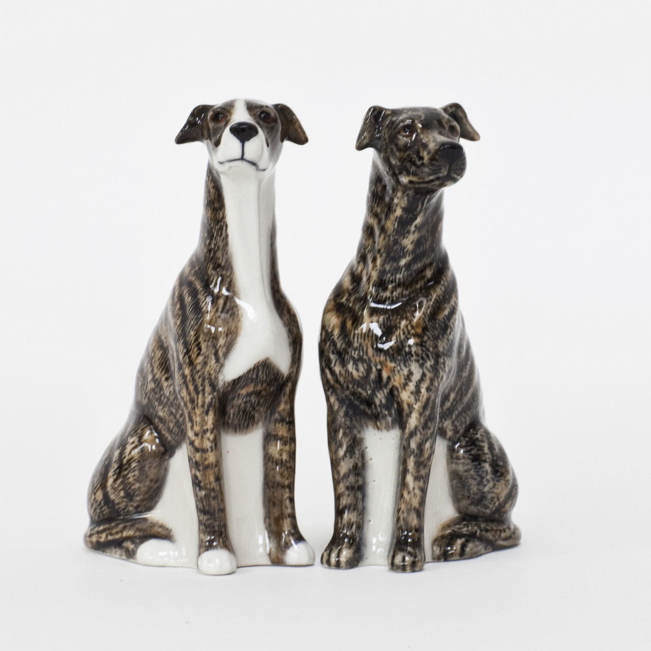 Quail Greyhound Brindle Salt And Pepper Set